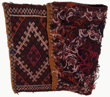 Load image into Gallery viewer, Antico, Originale, Autentico, kilim Rustico Fatto a Mano 65x59 CM
