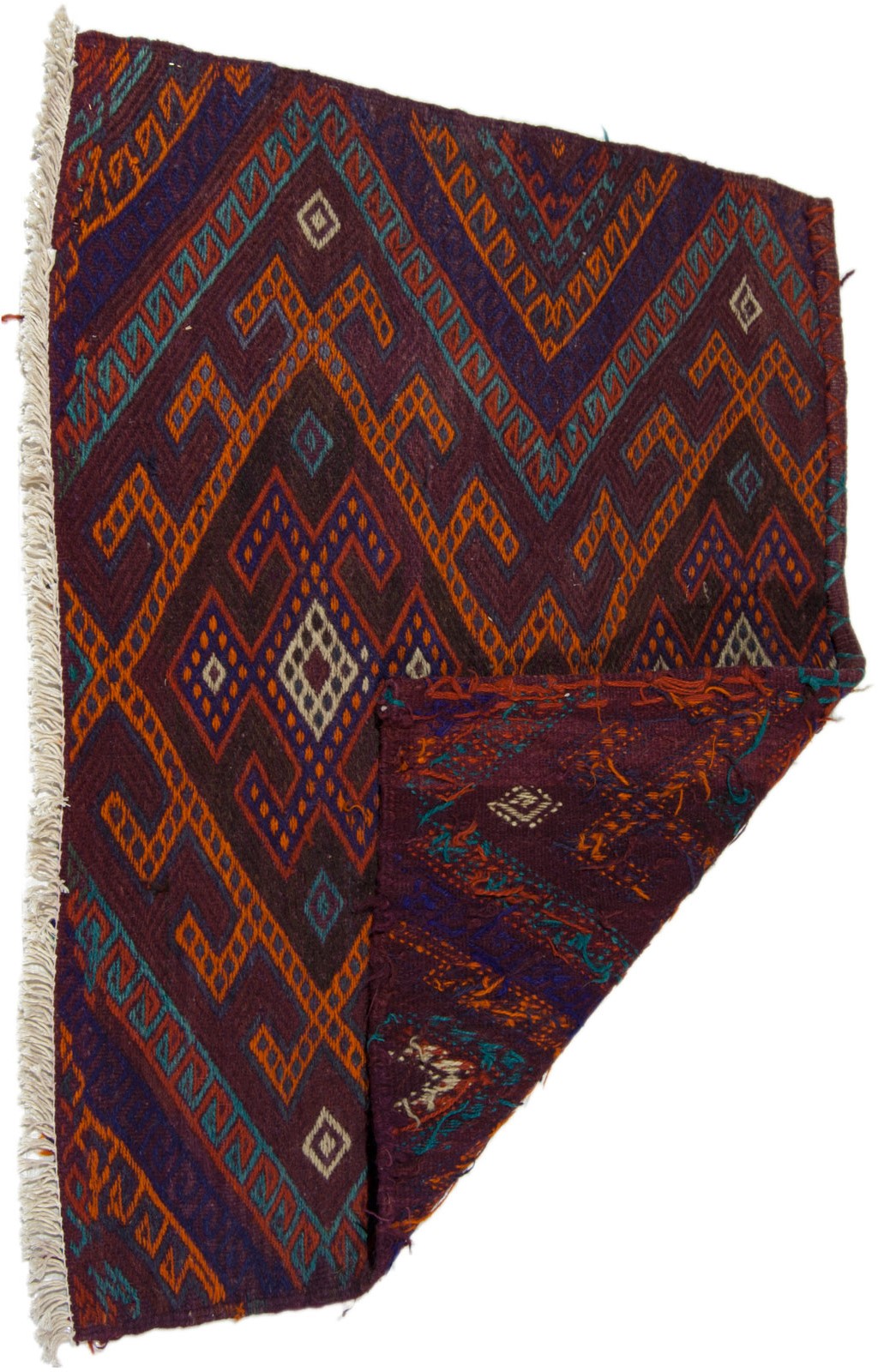 Antico, Originale, Autentico, kilim Rustico Fatto a Mano - 87x66 CM