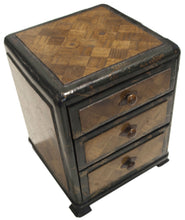 Load image into Gallery viewer, Antico Armadietto tibetano con tre cassetti 13x16x13 CM
