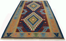 Load image into Gallery viewer, TEPPICH NEW KILIM 80% WOOL 20% COTTON 252x158 CM
