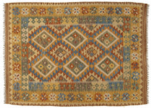 Carica l&#39;immagine nel visualizzatore di Gallery, Autentico, Originale kilim FATTO A MANO CON CERTIFICATO DI AUTENTI 174X140 CM 
