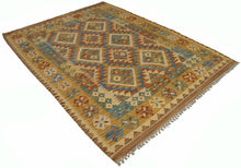 Lade das Bild in den Galerie-Viewer, Autentico, Originale kilim FATTO A MANO CON CERTIFICATO DI AUTENTI 174X140 CM 
