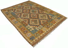 Carica l&#39;immagine nel visualizzatore di Gallery, Autentico, Originale kilim FATTO A MANO CON CERTIFICATO DI AUTENTI 174X140 CM 
