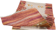 Carica l&#39;immagine nel visualizzatore di Gallery, Tappeto Kilim Yama India Cotone Ideale per la Cucina 280x60 Cm
