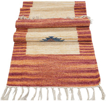 Carica l&#39;immagine nel visualizzatore di Gallery, Tappeto Kilim Yama India Cotone Ideale per la Cucina 280x60 Cm
