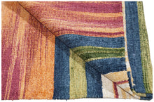 Carica l'immagine nel visualizzatore di Gallery, Tappeto Kilim Yama India Cotone Ideale per la Cucina 280x60 Cm
