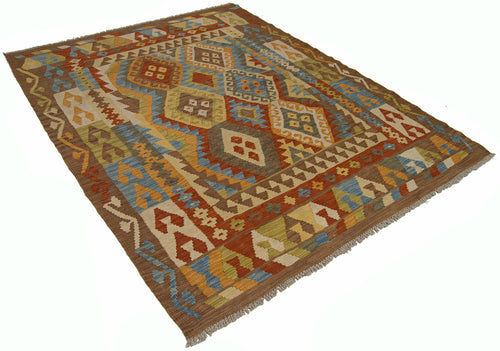 198x158 CM Autentik Kilim Kelem Original Hand Made Classic STYL - EASY TO CLEAN