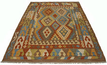 Carica l&#39;immagine nel visualizzatore di Gallery, 198x158 CM Autentik Kilim Kelem Original Hand Made Classic STYL - EASY TO CLEAN
