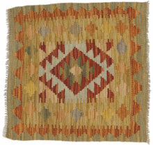 Carica l'immagine nel visualizzatore di Gallery, Kilim NEW KILIM WOOL ORIGINAL HAND MADE 53x52
