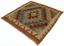 Load image into Gallery viewer, 52X52 CM AUTENTIC HAND MADE ORIGINAL ORIENTAL AFGANISTAN kilim - #Galleria Fa
