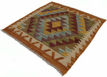 Lade das Bild in den Galerie-Viewer, 52X52 CM AUTENTIC HAND MADE ORIGINAL ORIENTAL AFGANISTAN kilim - #Galleria Fa
