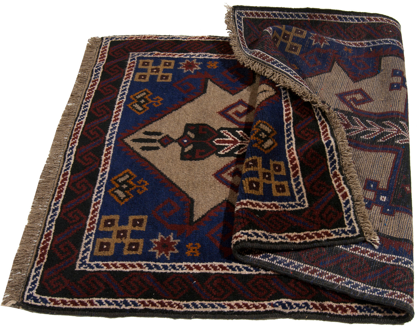 Galleria Farah1970 - CM 146X86 Autentico, Originale Tappeto Rustico Pure Lana