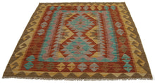 Carica l'immagine nel visualizzatore di Gallery, 107x105 CM Autentik Kilim Kelem Original Hand Made Classic STYL
