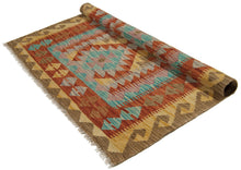Carica l'immagine nel visualizzatore di Gallery, 107x105 CM Autentik Kilim Kelem Original Hand Made Classic STYL
