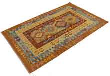 Carica l'immagine nel visualizzatore di Gallery, 160x100 CM Autentik Kilim Kelem Original Hand Made Classic STYL
