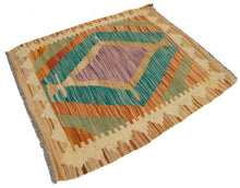 Lade das Bild in den Galerie-Viewer, 56x50 CM Autentik Kilim Kelem Original Hand Made Classic STYL
