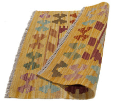 Carica l'immagine nel visualizzatore di Gallery, 55x55 CM Antik Autentik Kilim Kelem Original Hand Made Classic STYL - EASY TO CLEAN - DOUBLE FACE
