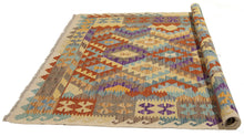 Carica l&#39;immagine nel visualizzatore di Gallery, 183x134 CM Kilim Autentico Originale Fatto a Mano Facile da Pulire Stile Tribale
