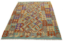 Load image into Gallery viewer, 177X124 CM Kilim Autentico Originale Fatto a Mano Facile da Pulire Stile Tribali
