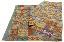 Load image into Gallery viewer, 177X124 CM Kilim Autentico Originale Fatto a Mano Facile da Pulire Stile Tribali
