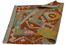 Load image into Gallery viewer, 116x76 CM Kilim Autentico Originale Fatto a Mano Facile da Pulire Stile Tribali
