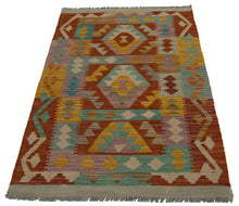 Load image into Gallery viewer, 116x76 CM Kilim Autentico Originale Fatto a Mano Facile da Pulire Stile Tribali
