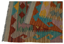 Lade das Bild in den Galerie-Viewer, 123x72 CM Kilim Autentico Originale Fatto a Mano Facile da Pulire Stile Tribali
