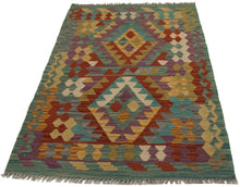 Load image into Gallery viewer, 118x83 CM Kilim Autentico Originale Fatto a Mano Facile da Pulire Stile Tribali
