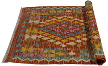 Carica l'immagine nel visualizzatore di Gallery, 120x77 CM Kilim Autentico Originale Fatto a Mano Facile da Pulire Stile Tribali
