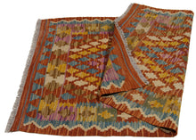 Load image into Gallery viewer, 120x77 CM Kilim Autentico Originale Fatto a Mano Facile da Pulire Stile Tribali
