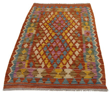 Carica l'immagine nel visualizzatore di Gallery, 120x77 CM Kilim Autentico Originale Fatto a Mano Facile da Pulire Stile Tribali
