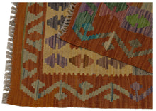 Lade das Bild in den Galerie-Viewer, 130x85 CM Kilim Autentico Originale Fatto a Mano Facile da Pulire Stile Tribali
