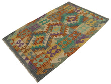 Lade das Bild in den Galerie-Viewer, CM Kilim Autentico Originale Fatto a Mano Facile da Pulire Stile Tribali
