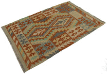Carica l'immagine nel visualizzatore di Gallery, 120x84 CM Kilim Autentico Originale Fatto a Mano Facile da Pulire Stile Tribali
