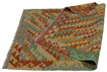 Carica l'immagine nel visualizzatore di Gallery, 127x80 CM Kilim Autentico Originale Fatto a Mano Facile da Pulire Stile Tribali
