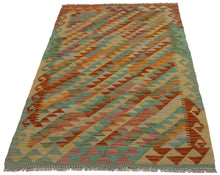 Load image into Gallery viewer, 127x80 CM Kilim Autentico Originale Fatto a Mano Facile da Pulire Stile Tribali
