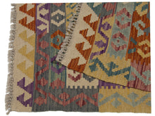 Load image into Gallery viewer, 128x83 CM Kilim Autentico Originale Fatto a Mano Facile da Pulire Stile Tribali
