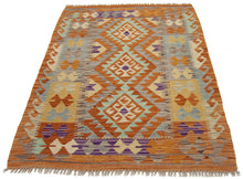 Carica l'immagine nel visualizzatore di Gallery, 117X85 CM Kilim Autentico Originale Fatto a Mano Facile da Pulire Stile Tribali
