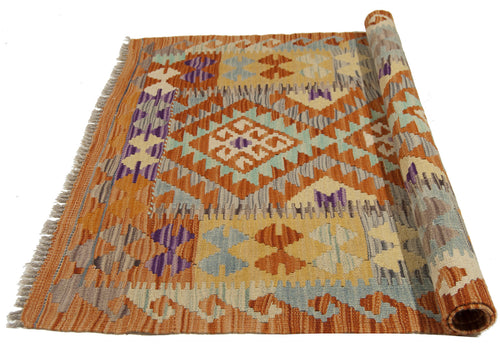 117X85 CM Kilim Autentico Originale Fatto a Mano Facile da Pulire Stile Tribali