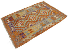 Carica l'immagine nel visualizzatore di Gallery, 117X85 CM Kilim Autentico Originale Fatto a Mano Facile da Pulire Stile Tribali
