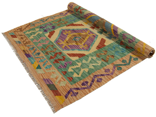 120X83 CM Kilim Autentico Originale Fatto a Mano Facile da Pulire Stile Tribali
