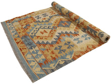 Lade das Bild in den Galerie-Viewer, 130X85 CM Kilim Autentico Originale Fatto a Mano Facile da Pulire Stile Tribali
