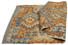 Load image into Gallery viewer, 130X85 CM Kilim Autentico Originale Fatto a Mano Facile da Pulire Stile Tribali
