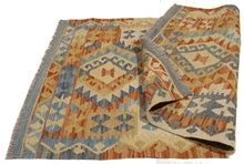 Lade das Bild in den Galerie-Viewer, 130X85 CM Kilim Autentico Originale Fatto a Mano Facile da Pulire Stile Tribali

