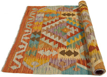 Lade das Bild in den Galerie-Viewer, 115X80 CM Kilim Autentico Originale Fatto a Mano Facile da Pulire Stile Tribali
