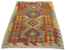 Lade das Bild in den Galerie-Viewer, 120X82 CM Kilim Autentico Originale Fatto a Mano Facile da Pulire Stile Tribali
