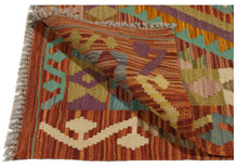 Carica l&#39;immagine nel visualizzatore di Gallery, 125x80 CM Kilim Autentico Originale Fatto a Mano Facile da Pulire Stile Rustico
