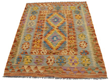 Load image into Gallery viewer, 112X80 CM Kilim Autentico Originale Fatto a Mano Facile da Pulire Stile -Rustico
