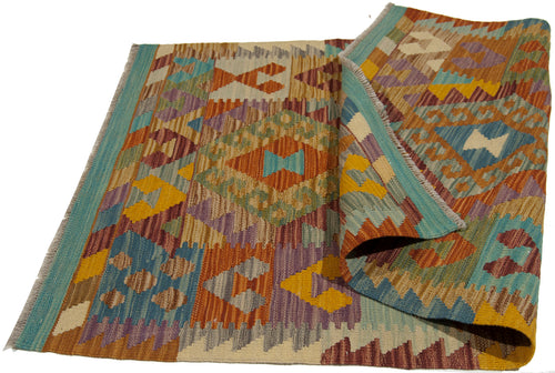 Autentio kilim originale fatto a mano Stile classico Facile da pulire 130x85 CM 