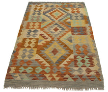 Carica l&#39;immagine nel visualizzatore di Gallery, 120x75 CM Kilim Autentico Originale Fatto a Mano Facile da Pulire Stile Rustico
